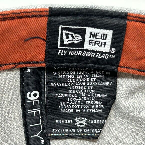 Phoenix Suns Hat Baseball Cap PHX NBA Basketball New Era 9Fifty Snapback Gray - Picture 10 of 12